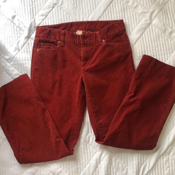 J.Crew Women’s Corduroy Pant Terra-cotta Boot cut Size small Bo ho Autumn core - Picture 14 of 17